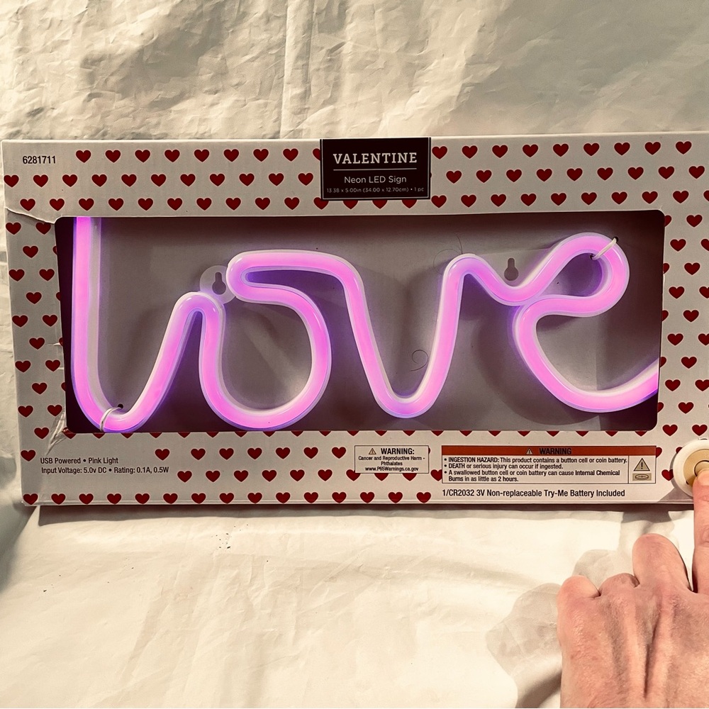 LOVE Neon LED Sign Bridal Home Valentine